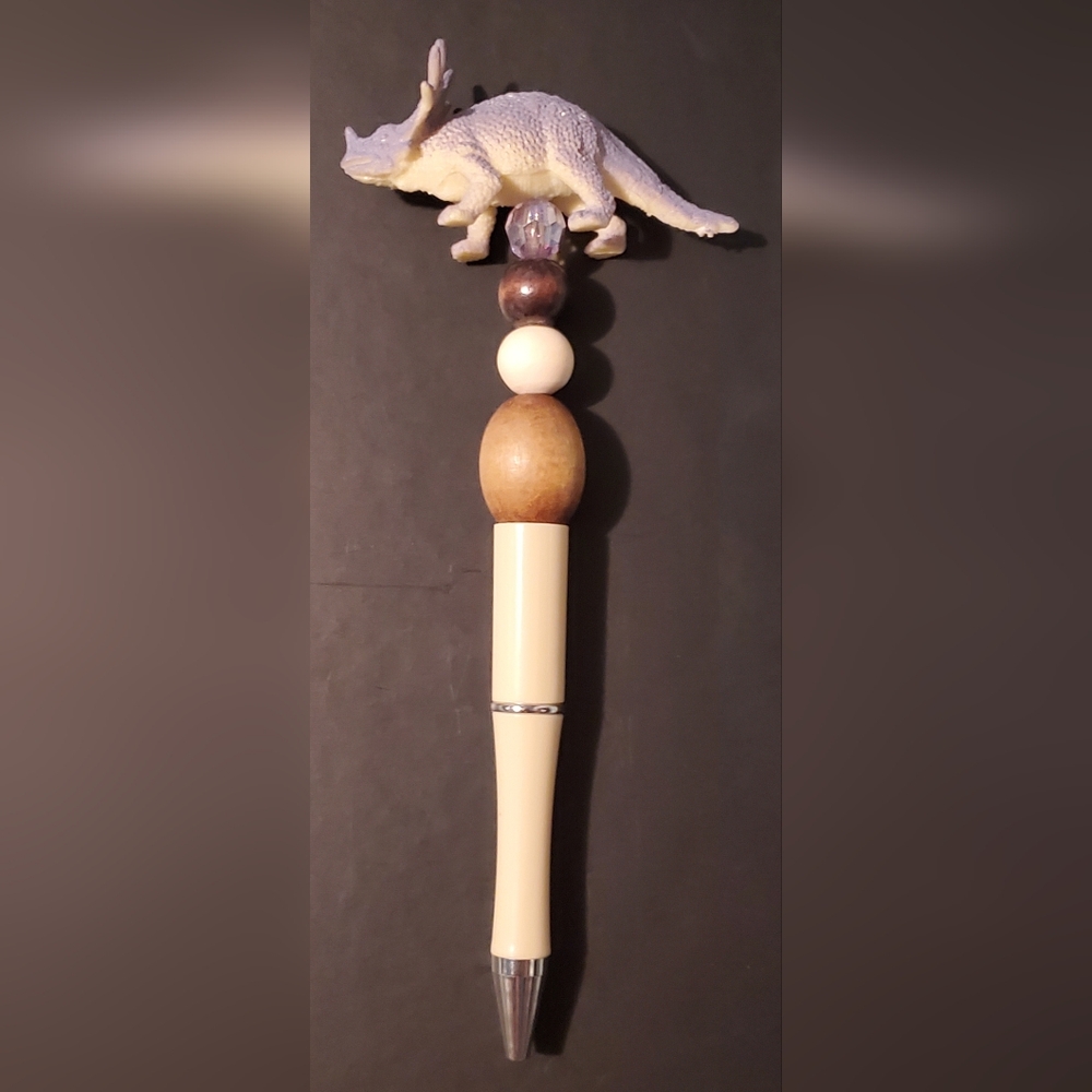 Dinosaur Handmade Beaded Pen